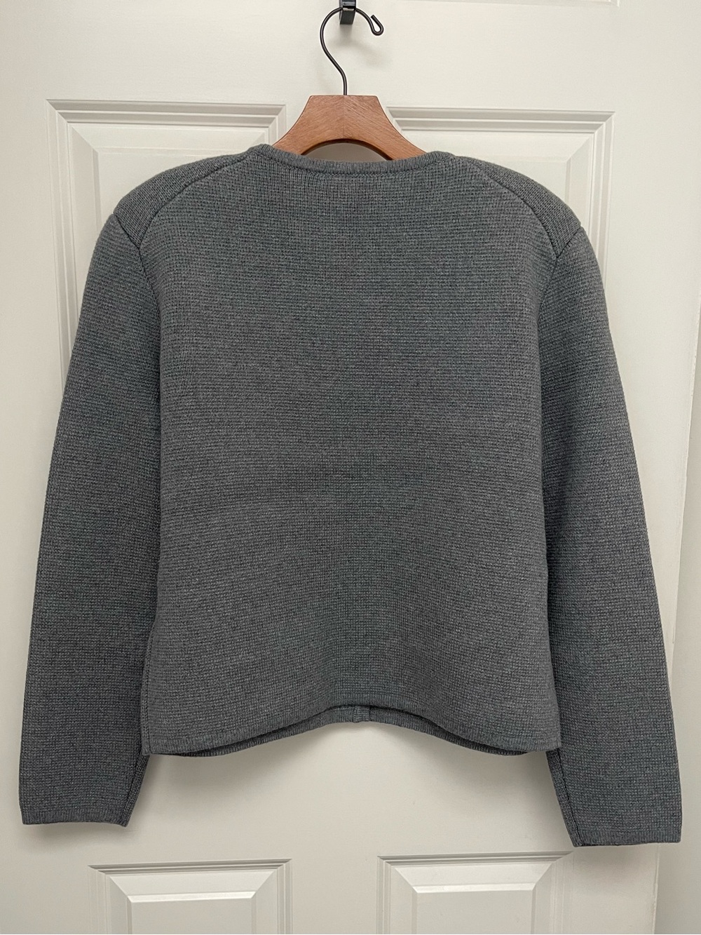 Alex Mill Paris Sweater Jacket in Grey Shadow - Picture 7 of 8